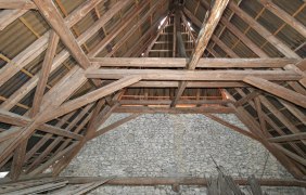 Dachstuhl Zehntscheune Wackernheim © Stadt Ingelheim/Benjamin May Dachstuhl Zehntscheune Wackernheim © Stadt Ingelheim/Benjamin May