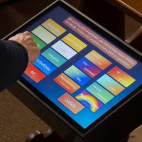 Touchpanel Medienkirche © Christian Wellner Touchpanel Medienkirche © Christian Wellner