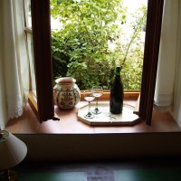 Blick in den Vorgarten. Blick in den Vorgarten.