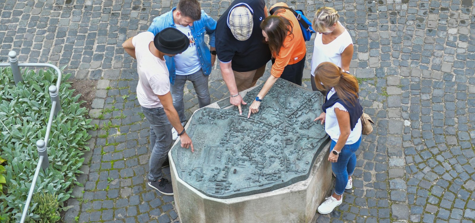Touch model Ober-Ingelheim op het kasteeldomein van het kasteel Touch model Ober-Ingelheim op het kasteeldomein van het kasteel