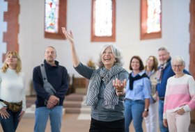 Guided tour of the hall church Guided tour of the hall church