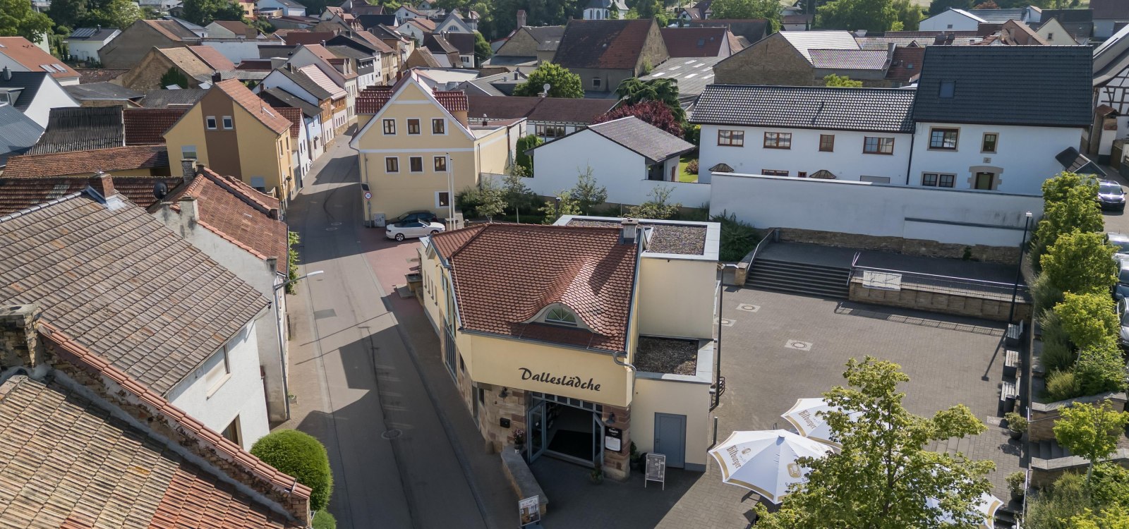 Dalles von oben, © Verbandsgemeinde Gau-Algesheim Dalles von oben, © Verbandsgemeinde Gau-Algesheim