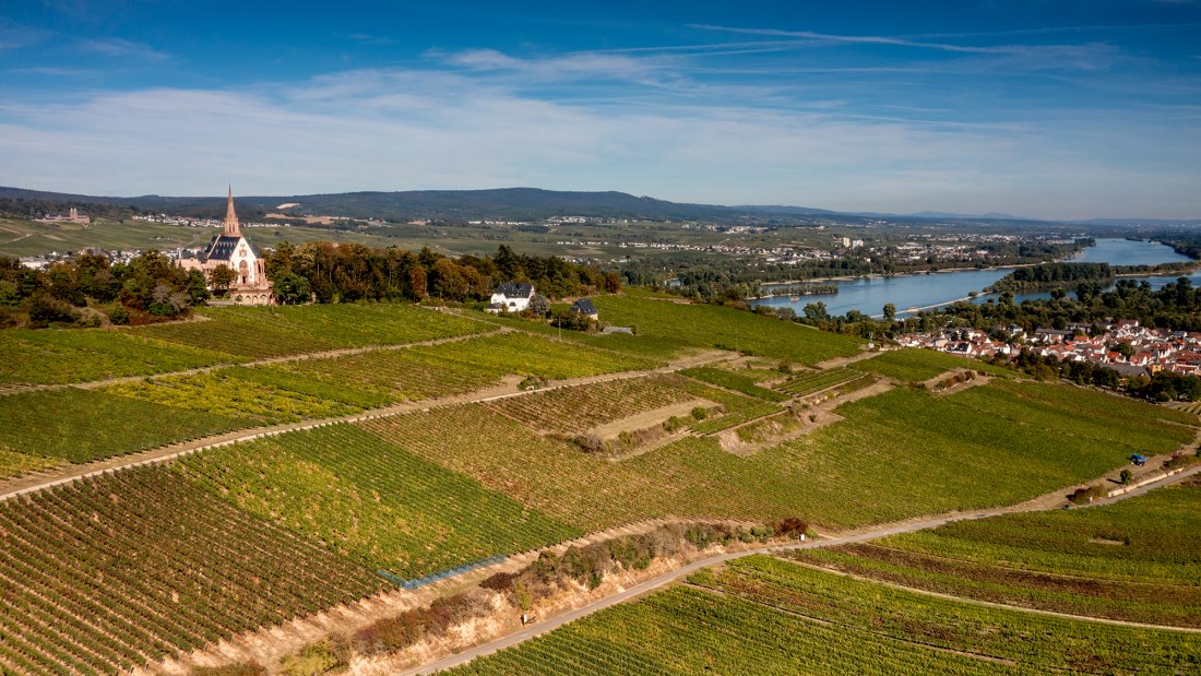 Binger Kirchberg mit Sankt Ruperts Kloster Binger Kirchberg mit Sankt Ruperts Kloster