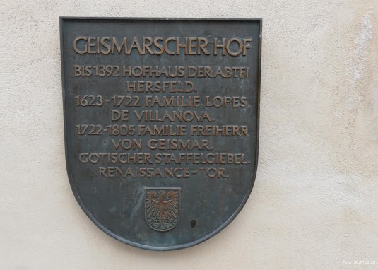 Tafel am Geismar´scher Hof © IKuM GmbH/GK Tafel am Geismar´scher Hof © IKuM GmbH/GK