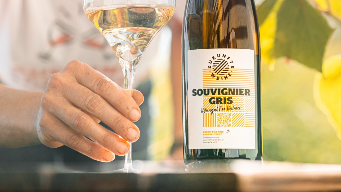 Eva Vollmer mit Zukunftsweine Eva Vollmer mit Zukunftsweine