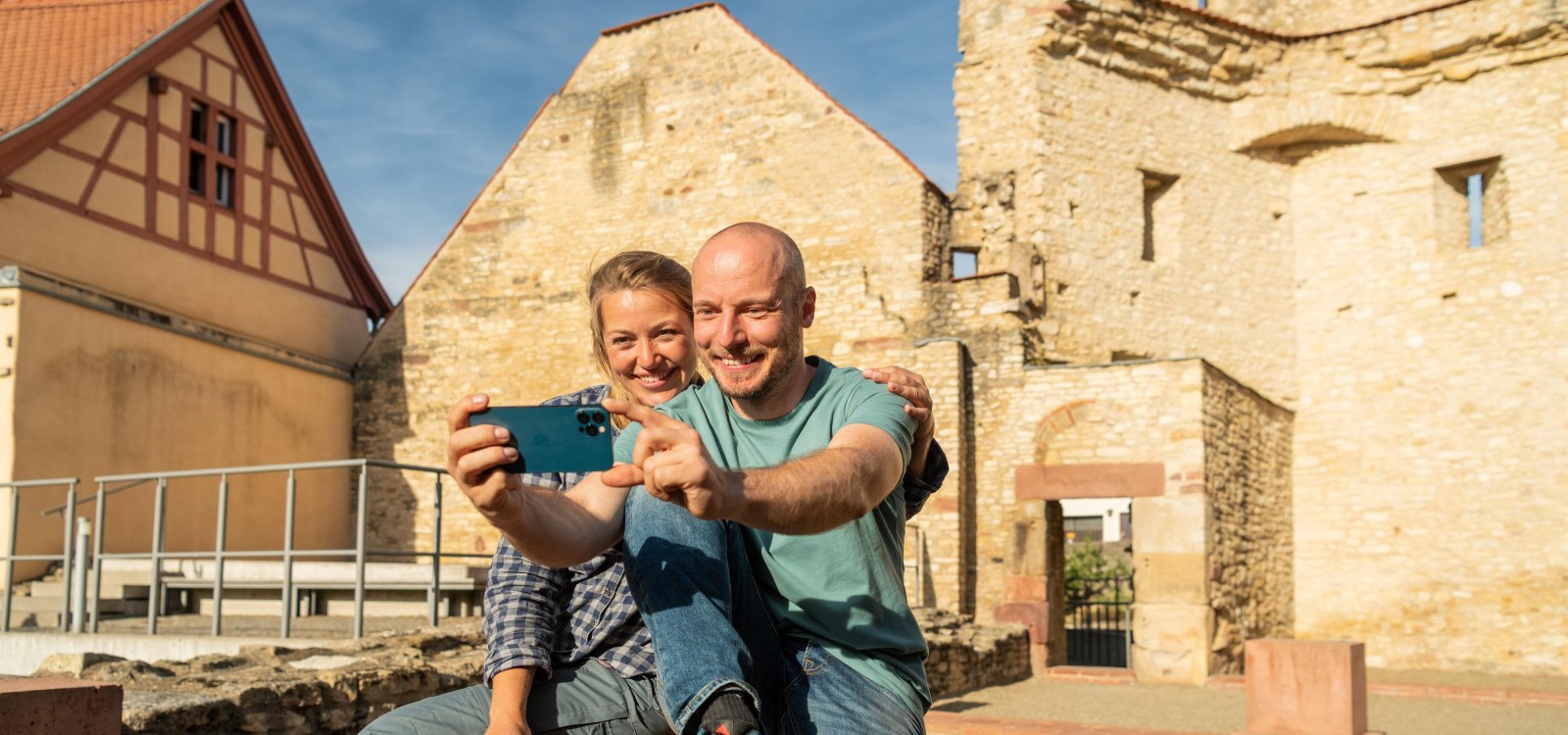 Denkmal Heidesheimer Tor Selfie, © Dominik Ketz/RHT GmbH