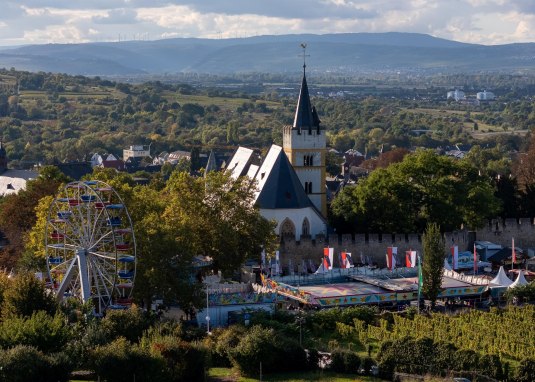 Rotweinfest Festgelände Drohne