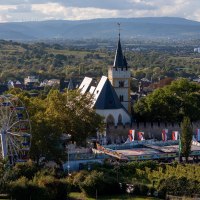 Rotweinfest Festgel&auml;nde Drohne