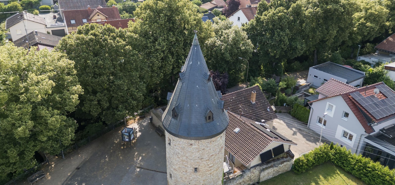 Luftaufnahme Graulturm, © Verbandsgemeinde Gau-Algesheim