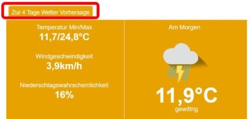 Leichte Sprache - Wetter Homepage