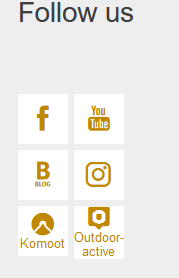 Leichte Sprache - Follow us - Footer