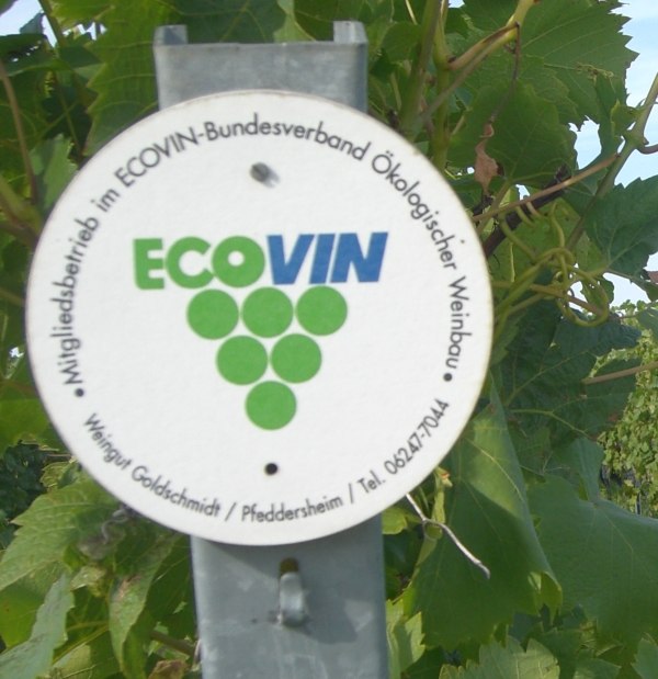 Ecovin schild, &copy; Weingut Goldschmidt
