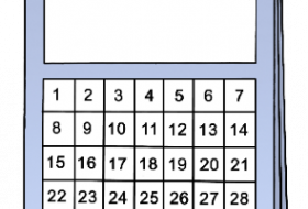 Leichte Sprache - Kalenderblatt © Lebenshilfe für Menschen mit geistiger Behinderung Bremen e.V.; Illustrator: Stefan Albers, Atelier Fleetinsel, 2013