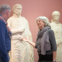 F&uuml;hrung im Museum - r&ouml;mische Figuren &copy; Angelika Stehle/Stadt Ingelheim