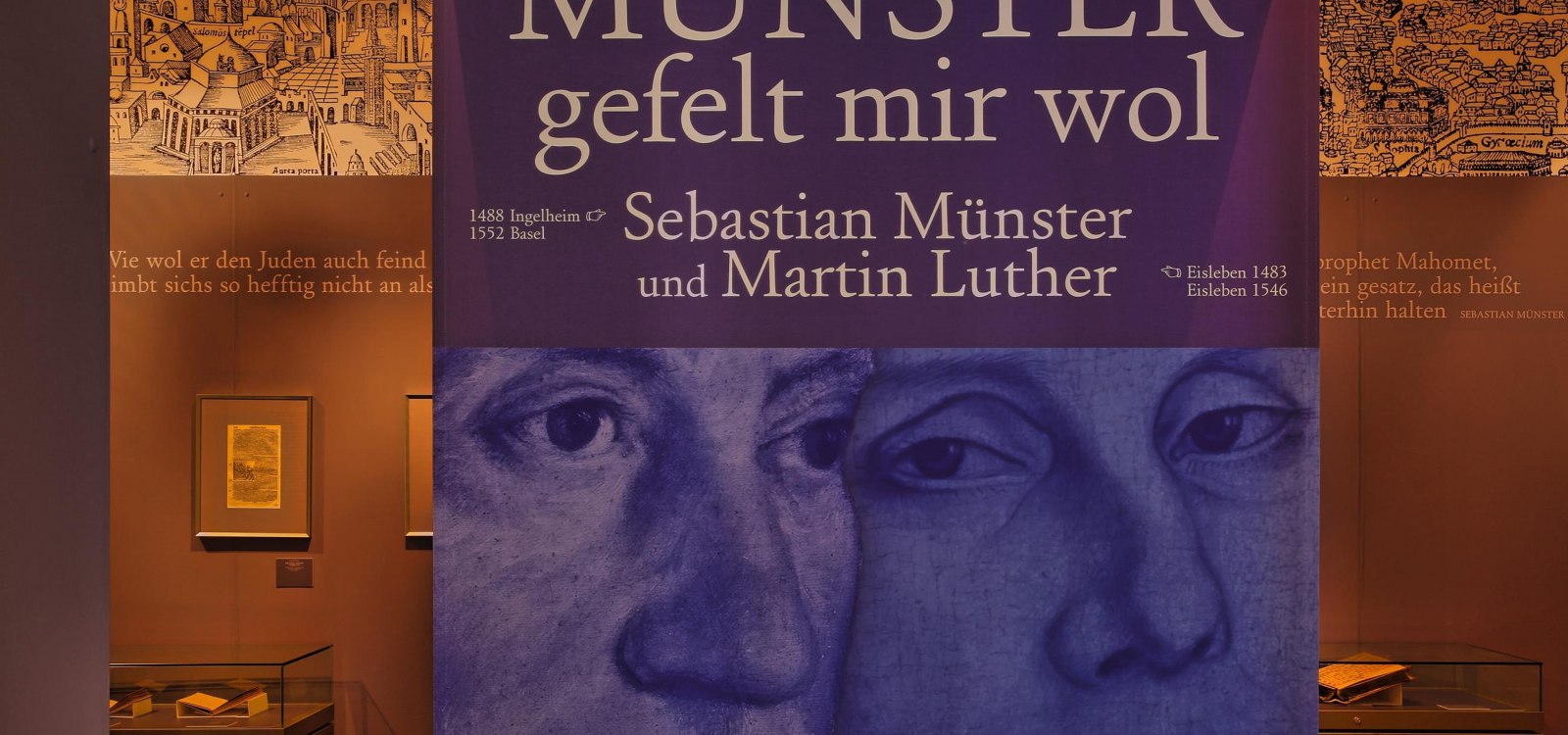 Banner zur Sonderausstellung Sebastian Münster