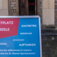 Aufsteller Medienkirche &copy; Christian Wellner