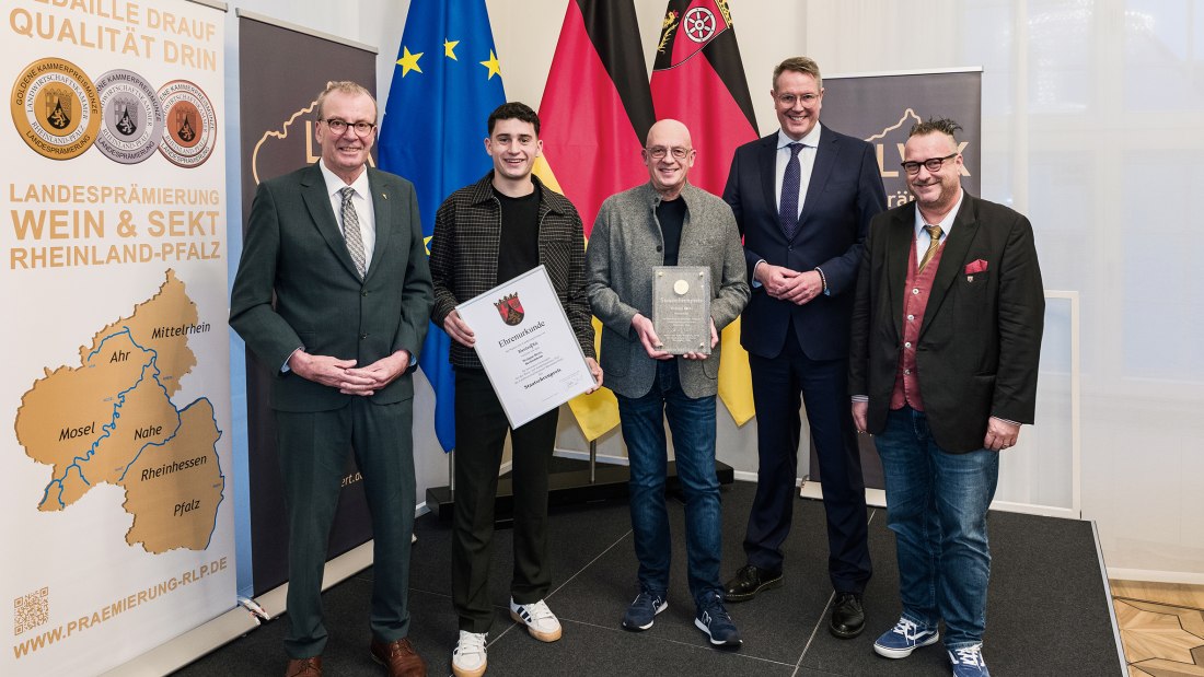 Staatsehrenpreis 2025 Weingut Bretz, &copy; LWK RLP/Carsten Costard