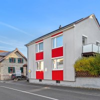 Vorderansicht des Hauses