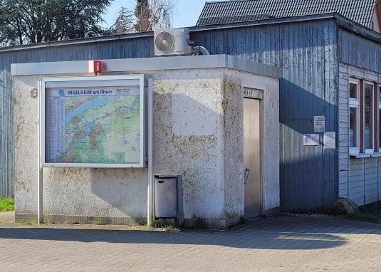 &Ouml;ffentliche Toilette am B&uuml;rgerhaus Frei-Weinheim