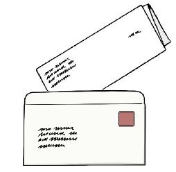 Leichte Sprache - Brief, &copy; Lebenshilfe f&uuml;r Menschen mit geistiger Behinderung Bremen e.V.; Illustrator: Stefan Albers, Atelier Fleetinsel, 2013