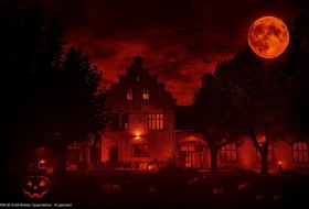 Winzerkeller an Halloween &copy; IkUM GmbH/Rainer Oppenheimer mit KI bearbeitet