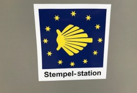 Schild der Stempelstation &copy; IKuM GmbH/Petra Julius