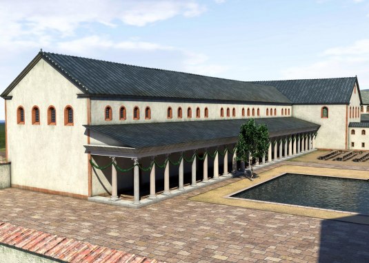 Digitale reconstructie van de noordvleugel