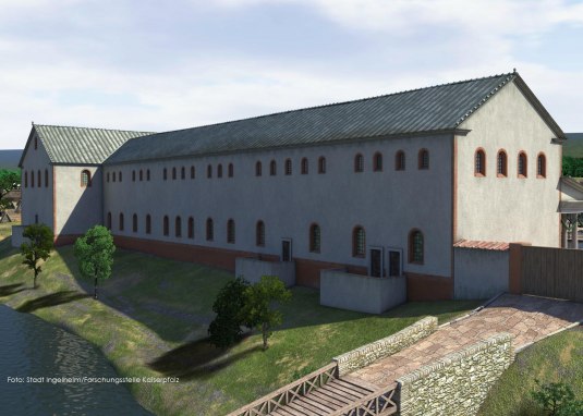 Digitale Rekonstruktion Nordfl&uuml;gel &copy; Archimedix/Stadt Ingelheim