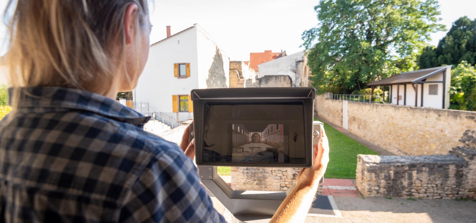 Digitale reconstructie van het keizerlijk paleis Ingelheim 1