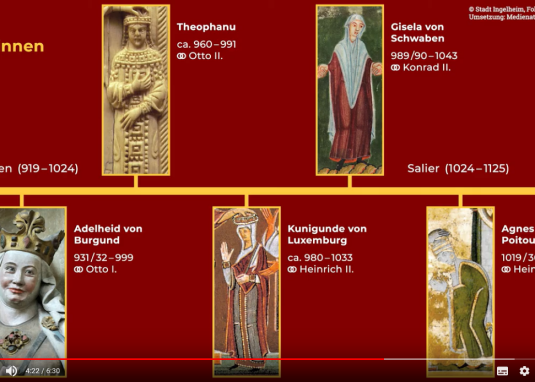 Digitale F&uuml;hrung &copy; Stadt Ingelheim/Forschungsstelle Kaiserpfalz