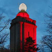 Bismarck Tower in Advent - Ingelummer Kerz 1