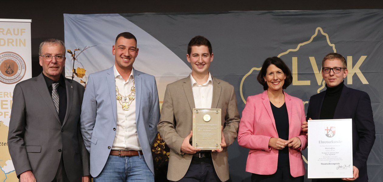 Staatsehrenpreis_2024_Weingut St. Quirinus-Hof Ewen, Gau-Algesheim, &copy; LWK RLP / Alexander Sell