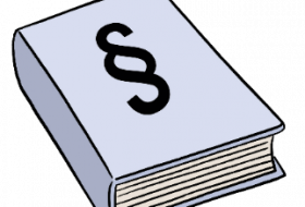 Leichte Sprache - Gesetzbuch © Lebenshilfe für Menschen mit geistiger Behinderung Bremen e.V.; Illustrator: Stefan Albers, Atelier Fleetinsel, 2013