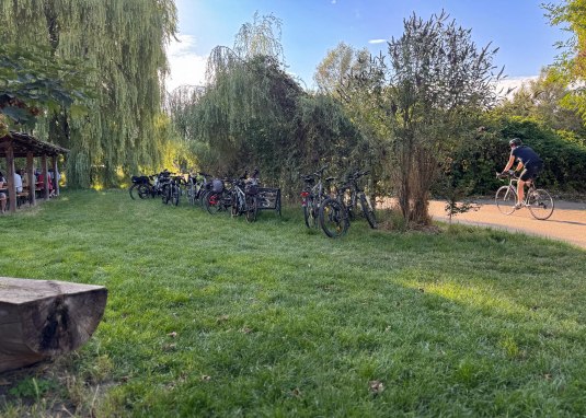 Pause beim Radlertreff am Selztalradweg