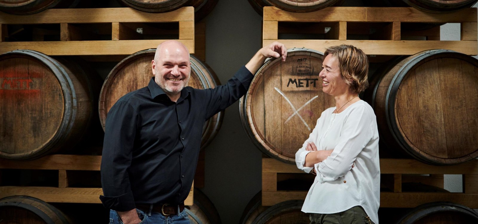 Jürgen Mett & Silke Weidenbach, © Weingut Mett-Weidenbach