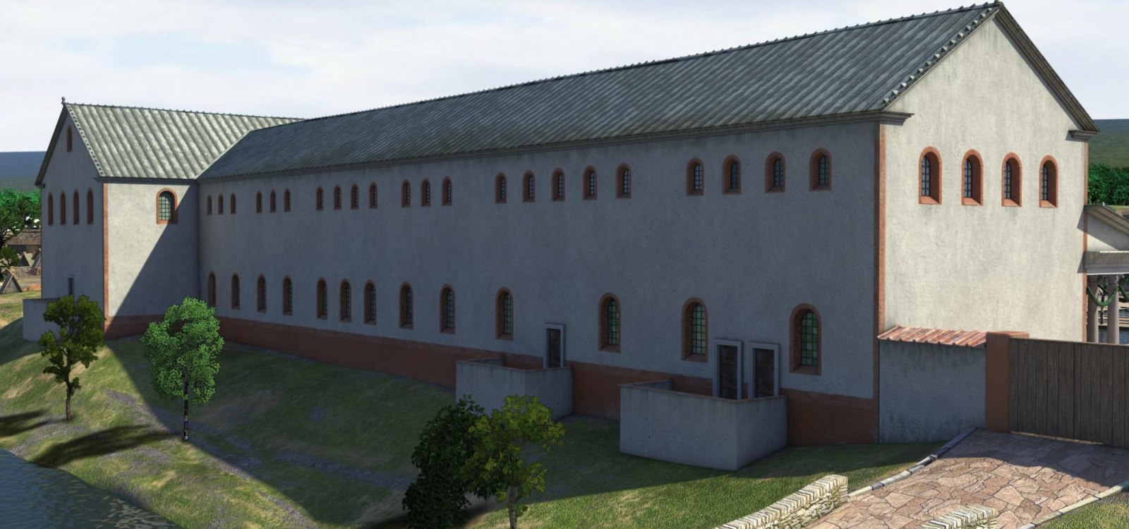 Digitale Rekonstruktion Nordfl&uuml;gel, &copy; Archimedix/Stadt Ingelheim