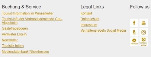 Leichte Sprache - Footer bereich