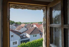 Aus dem Fenster raus fotografiert