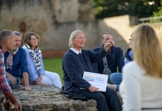 F&uuml;hrung in der Kaiserpfalz, &copy; Angelika Stehle/Stadt Ingelheim