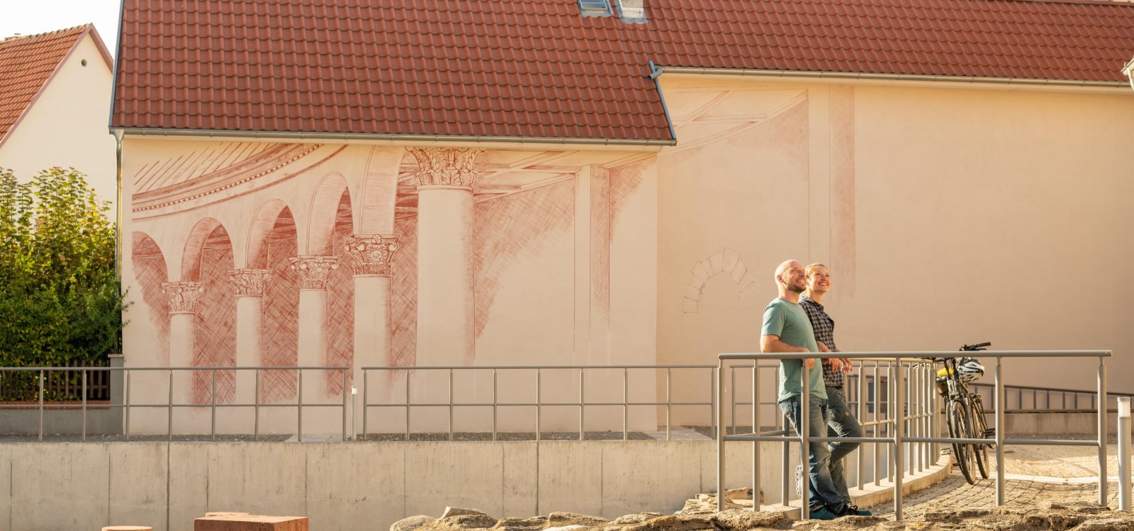 Säulengang Denkmal Heidesheimer Tor, © Dominik Ketz/RHT GmbH