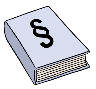 Leichte Sprache - Gesetzbuch, &copy; Lebenshilfe f&uuml;r Menschen mit geistiger Behinderung Bremen e.V.; Illustrator: Stefan Albers, Atelier Fleetinsel, 2013