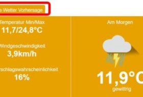 Leichte Sprache - Wetter Homepage
